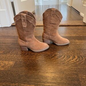 Rylee & Cru Toddler Brown Suede Western Boots